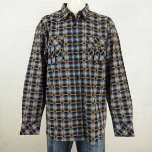 Veno Clothing plaid long sleeve men's shirt